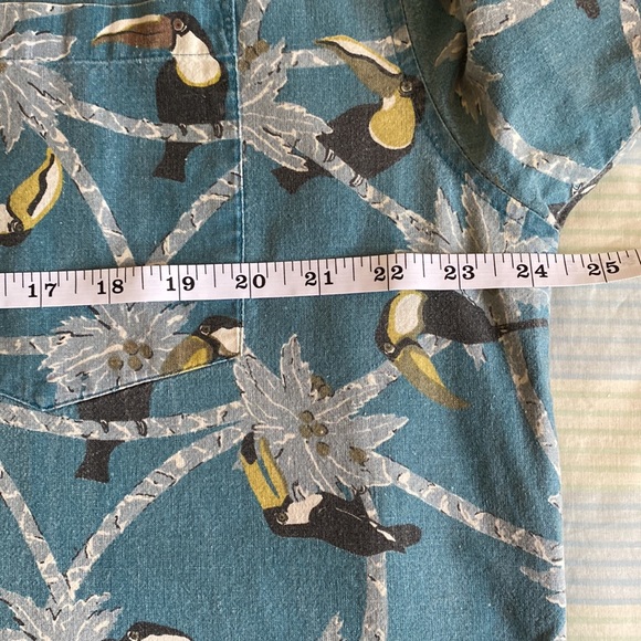 1980s VTG Men’s Store at Sears Short sleeve button up collared tropical shirt - Picture 5 of 7